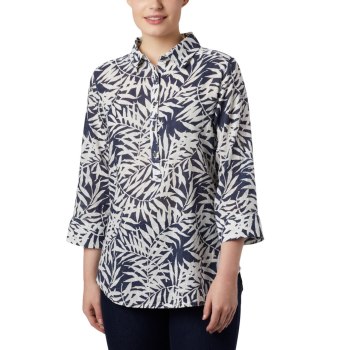 Columbia Ženske Košulje - Summer Ease Popover Tunic Tamnoplave | MZJG-16359